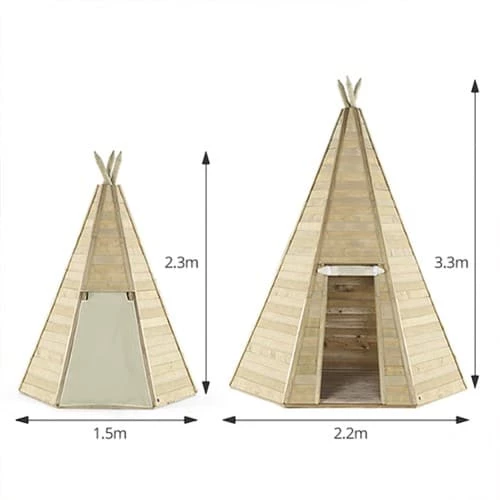 Plum Play Plum Great Wooden Teepee Hideaway 5 Plum Play Plum Great Wooden Teepee Hideaway - Image 3