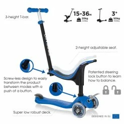 Globber Go Up Sporty Scooter Navy Blue -Cheap Kids Toys & Games Store Globber Go Up Sporty Scooter Navy Blue 4
