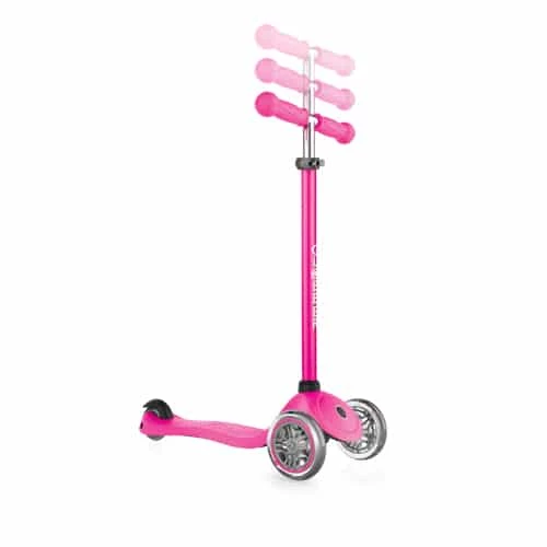 Globber Primo V2 Kids Scooter Neon Pink With Lights Foldable 4 Globber Primo V2 Kids Scooter Neon Pink With Lights Foldable - Image 2