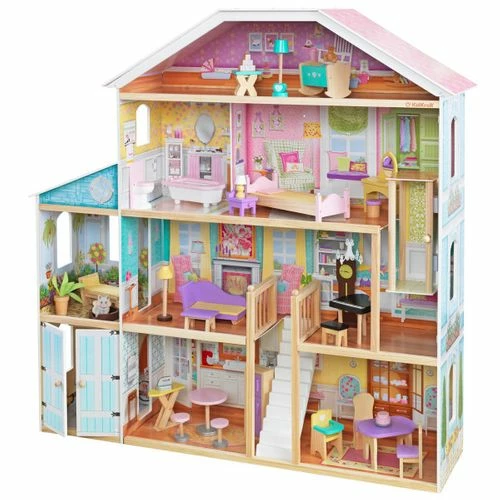 KidKraft Grand View Mansion Dollhouse With EZ Kraft Assembly 3 KidKraft Grand View Mansion Dollhouse With EZ Kraft Assembly