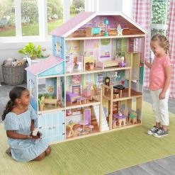 KidKraft Grand View Mansion Dollhouse With EZ Kraft Assembly 11 KidKraft Grand View Mansion Dollhouse With EZ Kraft Assembly -Cheap Kids Toys & Games Store Grand View Mansion Dollhouse with EZ Kraft Assembly 3