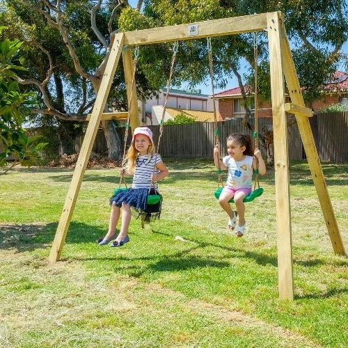 Lifespan Kids Holt 2 Station Timber Swing Set 6 Lifespan Kids Holt 2 Station Timber Swing Set - Image 4