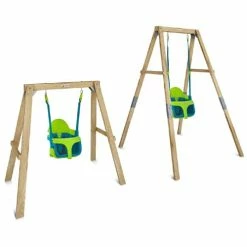 Lifespan Kids Bloom Growable Swing Set With Quadpod Baby Swing Seat