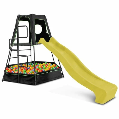 Lifespan Kids Pallas Play Tower Yellow Slide With Cubby 4 Lifespan Kids Pallas Play Tower Yellow Slide With Cubby - Image 2