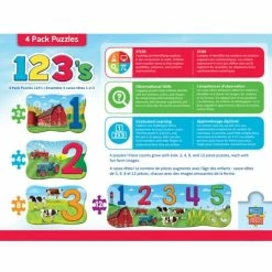 Misc Masterpieces Puzzle Educational 4 Pack 123 On The Farm 9 Misc Masterpieces Puzzle Educational 4 Pack 123 On The Farm -Cheap Kids Toys & Games Store Masterpieces Puzzle Educational 4 Pack 123 on the Farm 4