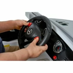 Brio Mercedes Benz 6 Volt SL400 Toy Ride On Car White -Cheap Kids Toys & Games Store Mercedes Benz 6 Volt SL400 White 3