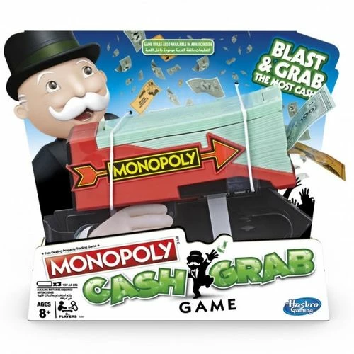 Hasbro Gaming Monopoly Cash Grab Game 3 Hasbro Gaming Monopoly Cash Grab Game