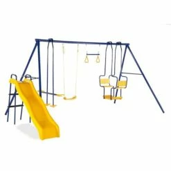Plum Play Plum 5 Unit Metal Swing Set And Slide