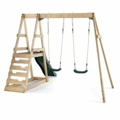 Plum Play Plum Tamarin Wooden Swing Set With Slide -Cheap Kids Toys & Games Store Plum Tamarin Wooden Swing Set 5