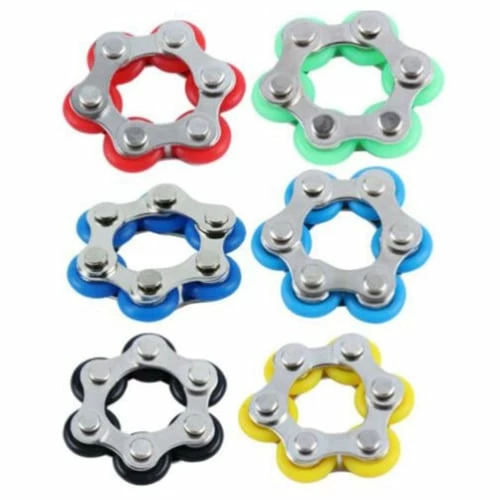 Misc Roller Chain Fidget Toy Assorted 3 Misc Roller Chain Fidget Toy Assorted