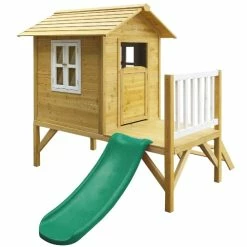 Lifespan Kids Wallaby 2 Cubby House With Green Slide