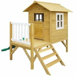 Lifespan Kids Wallaby 2 Cubby House With Green Slide -Cheap Kids Toys & Games Store Wallaby 2 Cubby House with Green Slide 02