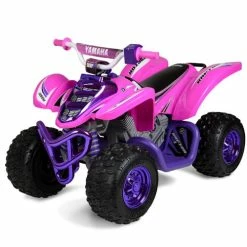 Yamaha 12 Volt Electric Raptor Quad Bike ATV Pink And Purple