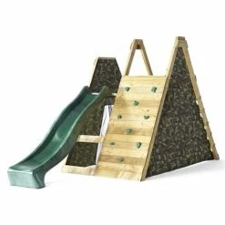 Plum Play Plum Wooden Climbing Pyramid With Slide